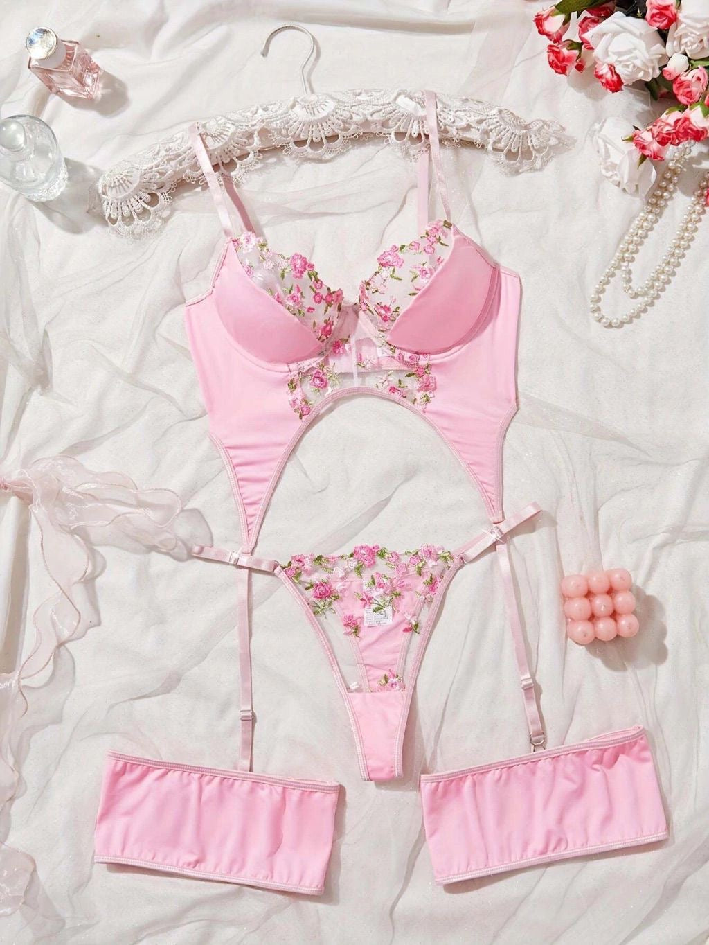 Pink rose set