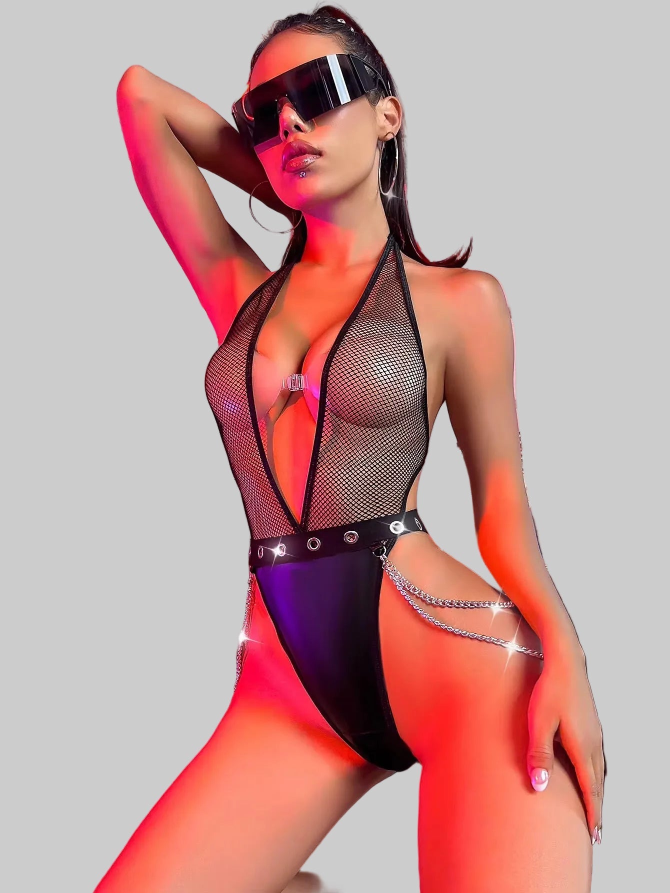Leather bodysuit