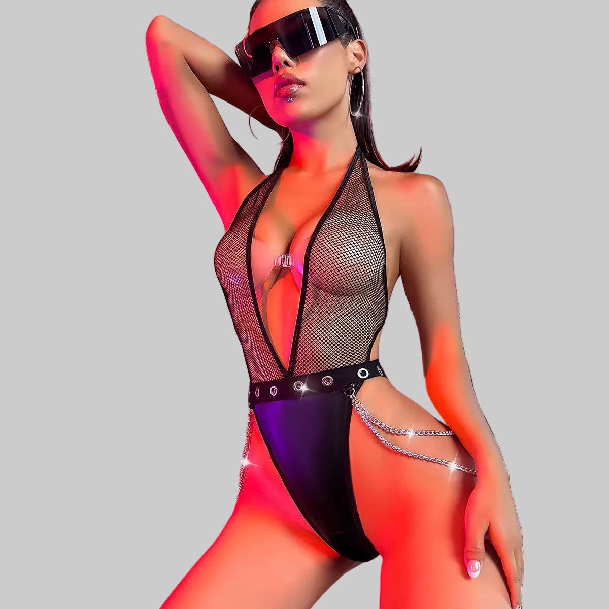 Leather bodysuit